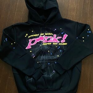 Black SpiderHoodie Graphic